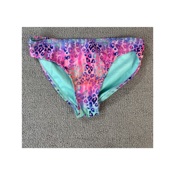 Girls Wonder Nation Bikini Swimsuit Multi Color Cheetah Print Girls Size Medium - Picture 4 of 8